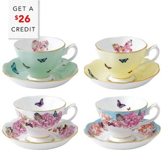 Royal Albert Miranda Kerr For Royal Albert 8Pc Teacup Set With $26 Credit
