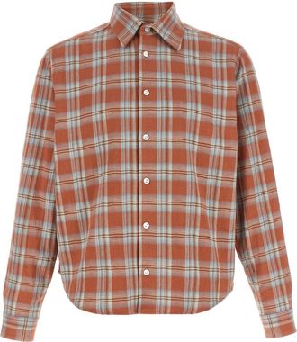 Second/Layer Sherman Shirt - Heren - Casual Overhemden - Oranje - 2XL - Katoen - Overhemden