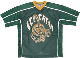 Icecream Groene Voetbaltop met Kersen Applicatie - Heren - Fitness - Groen - XL - Polyester - Fitness
