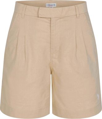 U.S.Polo Association dames linnen shorts van linnen-katoenmix