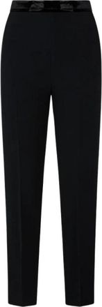 Roberto Cavalli Hoge Taille Rechte Pijp Enkellange Broek - Dames - Slim Fit Broeken - Zwart - XS - Broeken