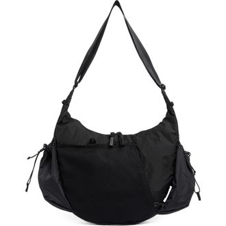 Baboon to the Moon Big Crescent Ripstop Crossbody Bag in Black at Nordstrom Rack