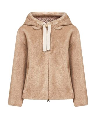 Herno Chantilly Soft Faux Fur Bomber Jacket
