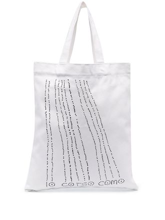 10 Corso Como graphic-print tote bag - unisex - Cotton - One Size - White