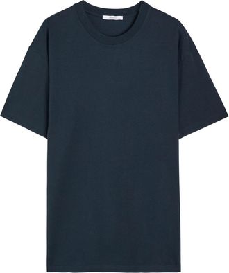 Givenchy Logo-print Cotton T-shirt - Dark Blue - XL