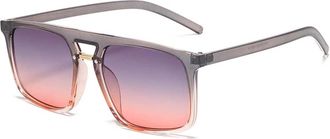 Generic Large Frame Retro Sunglasses for Men and For Women, Outdoor Holiday Glasses (Color : A, Size : Medium)