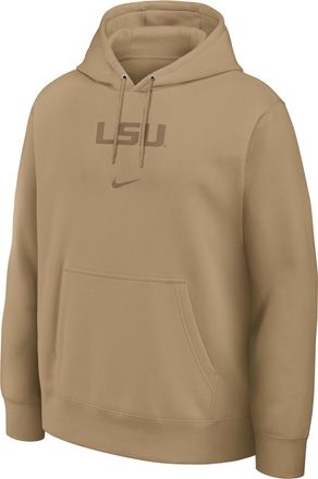 Nike LSU Washed Club Nike Mens College Pullover Hoodie in Brown | 16TW2FELSN-8R4