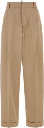 Dsquared2 Tan Relaxed Pleated Pants