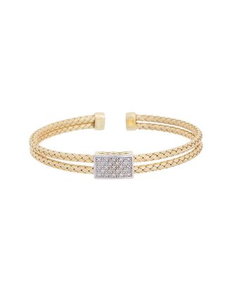 Meshmerise 18K Plated 0.15 Ct. Tw. Diamond Mesh Bangle