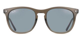 Ray-Ban RB2210F Asian Fit 6765R5 Mens Sunglasses Brown Size 53