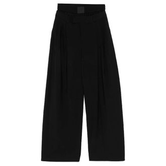 Alexander Wang Boxer Detail Pleated Trousers, Size 0