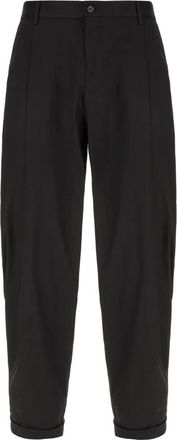 Dolce & Gabbana Double-pinched Broeken - Heren - Straight fit broeken - Zwart - M - Katoen - Broeken