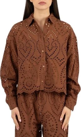 Saint Barth Camicia - Dames - Overhemden - Bruin - S - Overhemden