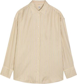 Toteme Striped Silk Shirt - Beige - 32 (UK4 / Xxs)