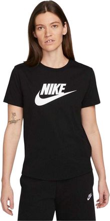 Nike Futura Swoosh T-shirt met ronde hals voor dames (Zwart)