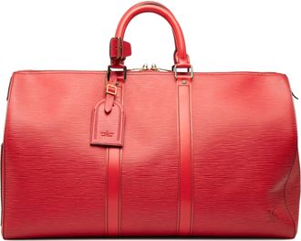 Louis Vuitton Red Epi Keepall 45