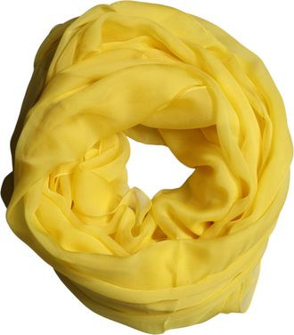 Dolce & Gabbana Silk Scarf - Yellow