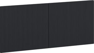 vidaXL Cabecero Montada En La Pared Arnhem Negro Madera De Ingenier&iacute;a Vidaxl