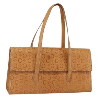 Celine Pre-owned Handbags, female, Beige, Size: ONE SIZE Pre-owned Vintage Macadam Canvas Hand Bag