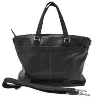 Coach Black Leather Handbag Shoulder Bag Tote Bag (Pre-Owned)