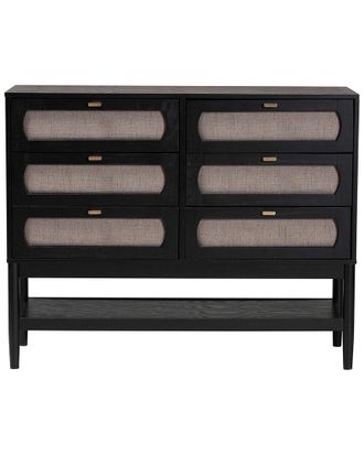 Baxton Studio Shirin Mid-Century 6-Drawer Dresser
