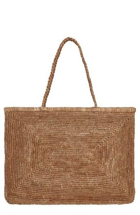 Vitamin A Amani Raffia Tote in Caramel at Nordstrom