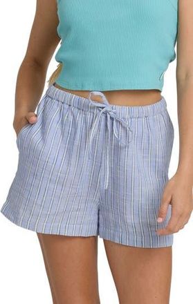 Billabong Wanderer Print Drawstring Shorts in Twilight Blue at Nordstrom Rack, Size X-Small