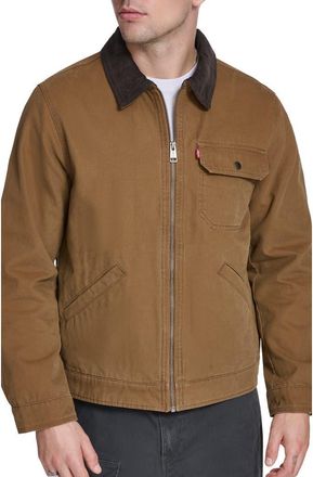 Levi's Lightweight Cotton Twill Utility Jacket in Brown at Nordstrom, Size Xx-Large