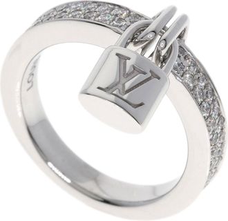 Louis Vuitton White Gold (18K) Band Ring (Pre-Owned)