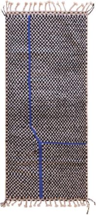 AFK Living Alfombra pasillo bereber cuadros moderna 95 x 210 cm