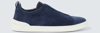 Ermenegildo Zegna Triple Stitch suede sneakers