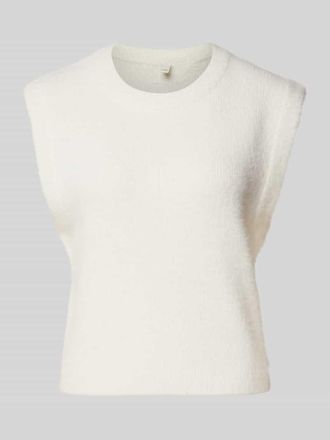 QS by s.Oliver Pullunder mit Rundhalsausschnitt in Weiss, Größe XL