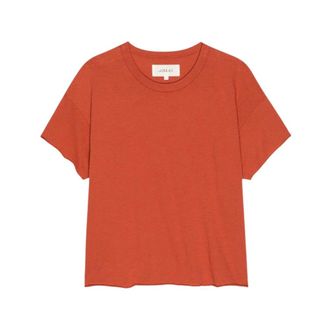 The Great. T-shirt Crop - female - THE GREAT - T-Shirts - Orange - S - Tops
