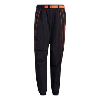 adidas Ub Pnt Wv Astro Woven Contrasting Colors Bundle Feet Sports Pants Black GP0830