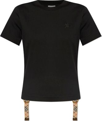 Burberry Dames, Tops, Zwart, Maat: XS Katoen