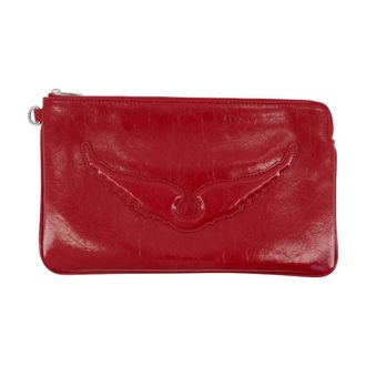 Zadig&Voltaire Womens Calfskin Leather Wallet Red
