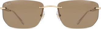 Ray-Ban RB3768 001/73 Mens Sunglasses Gold Size 56