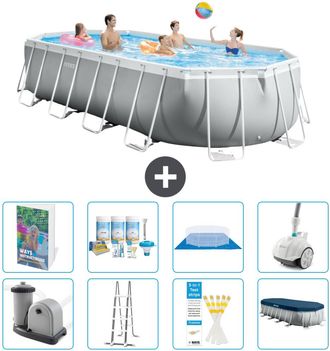 Intex Piscina Prism Frame Oval - 610x305x122 Cm - 9-piezas S658
