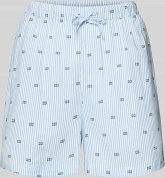 Tommy Hilfiger Comfort Fit Pyjama Shorts aus reiner Viskose in Hellblau, Gr&ouml;&szlig;e XS