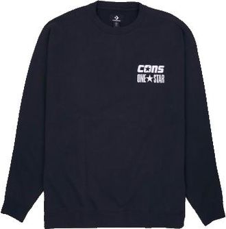 Converse CONS One Star Crew Sweatshirt Asia Sizing Black 10026900-A03