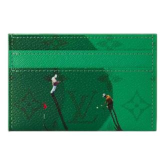 Louis Vuitton Golf Double Card Case Green M14863