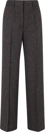 Erika Cavallini Semi Couture Sebasti Wide Broeken - Dames - Wijde Broeken - Zwart - M - Broeken