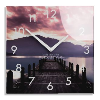 OEM Reloj De Pared Moderno Para El Sal&oacute;n Purple Sunset