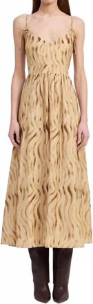 En Saison Avayah Mini Dress In Golden Brown