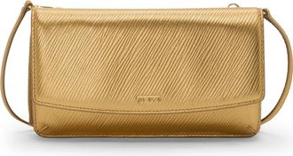 Tumi Leather Crossbody Wallet in Gold at Nordstrom Rack