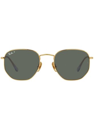 Ray-Ban Occhiali da sole esagonali RB8148 - Oro