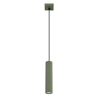 Sollux Lighting L&aacute;mpara de techo verde oliva aluminio alt. 8 cm