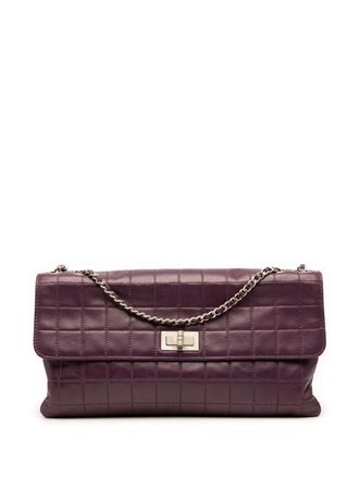Chanel 2000-2002 Reissue 2.55 Chocolate Bar Lambskin Accordion Flap shoulder bag - Purple