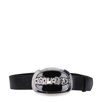 Dsquared2 Womens Belt Leather - Black - Size 85 cm