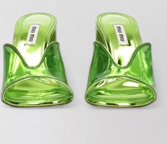 Miu Miu plexiglass sandals